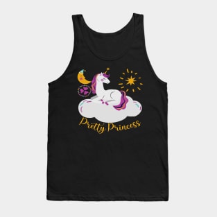 Cute Unicorn Design - Pretty Princess Tank Top